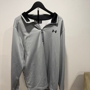 Under Armour Men's Silver Quarter-Zip Pullover